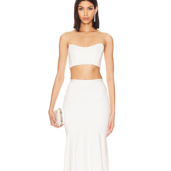 Katie May Dresses & Skirts - Elegant White Two-Piece Set - Revolve